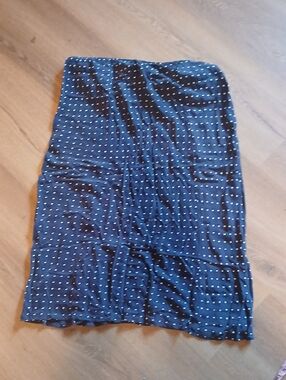 Lucky Brand Navy and White Polka Dot Skirt
